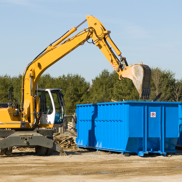 are there any restrictions on where a residential dumpster can be placed in Leflore Oklahoma